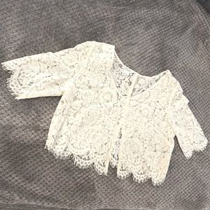 Jenny Yoo top cream/white XL